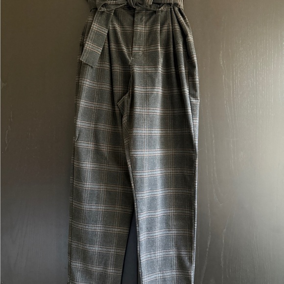 a new day Men's Gray Checkered Dress Pants - Picture 1 of 2
